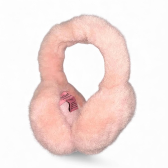 Juicy Couture Accessories - Juicy Couture Pink Faux Fur Earmuffs